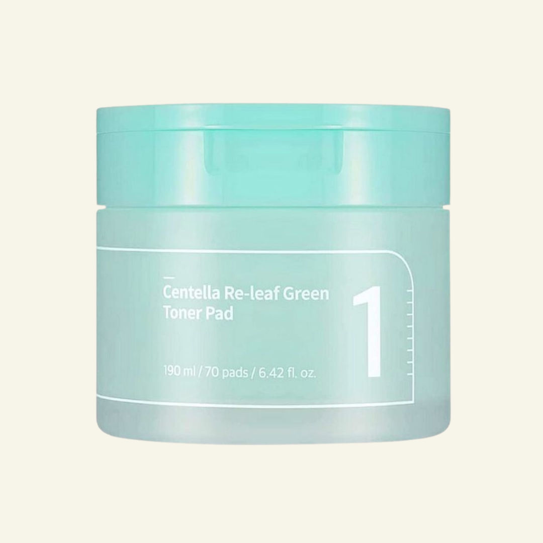No.1 Centella Re-leaf Green Toner Pad (70pads) - La Bulle and Co