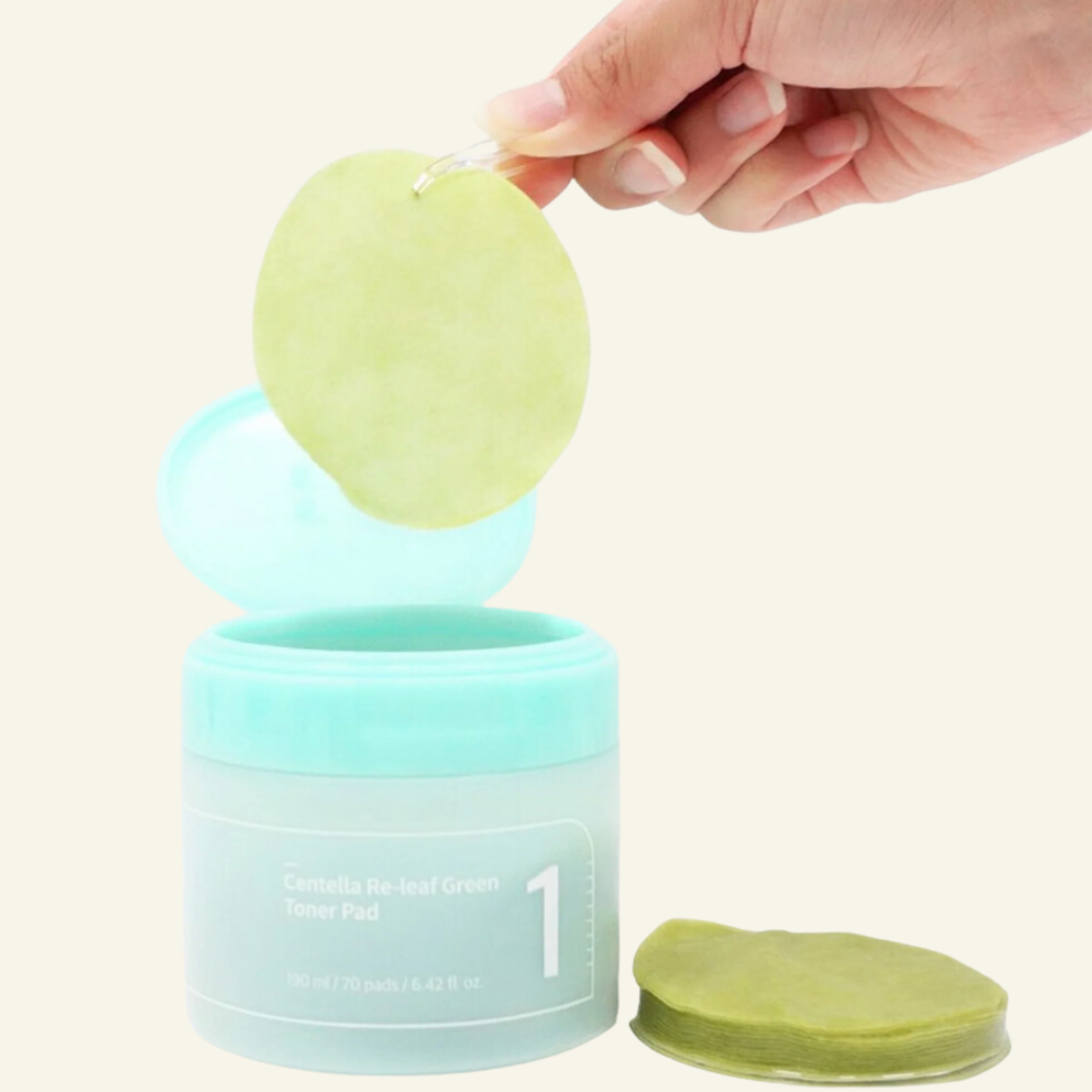 No.1 Centella Re-leaf Green Toner Pad (70pads) - La Bulle and Co