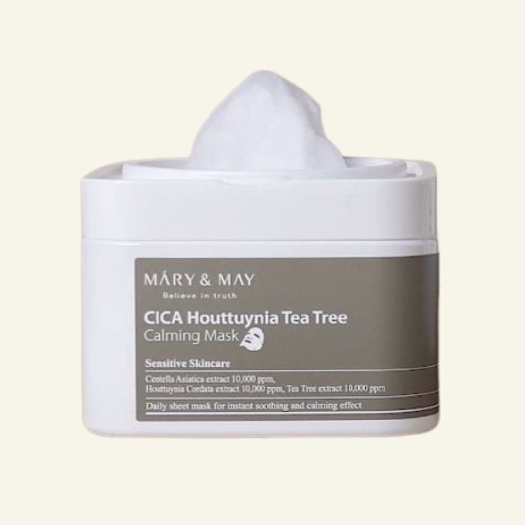 CICA Houttuynia Tea Tree Calming Mask (30 pièces) - La Bulle and Co