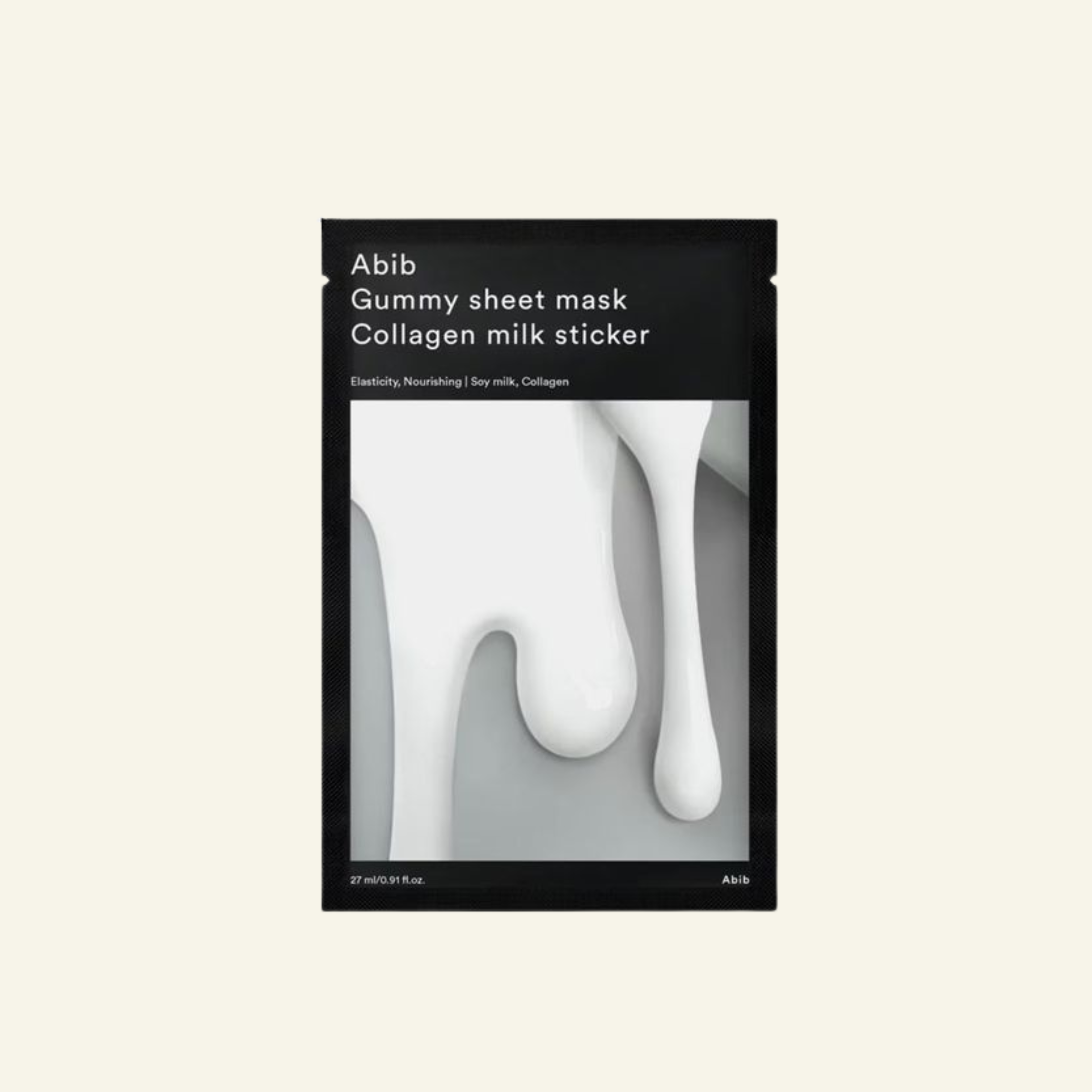 Gummy Sheet Mask Collagen Milk Sticker (1 masque)