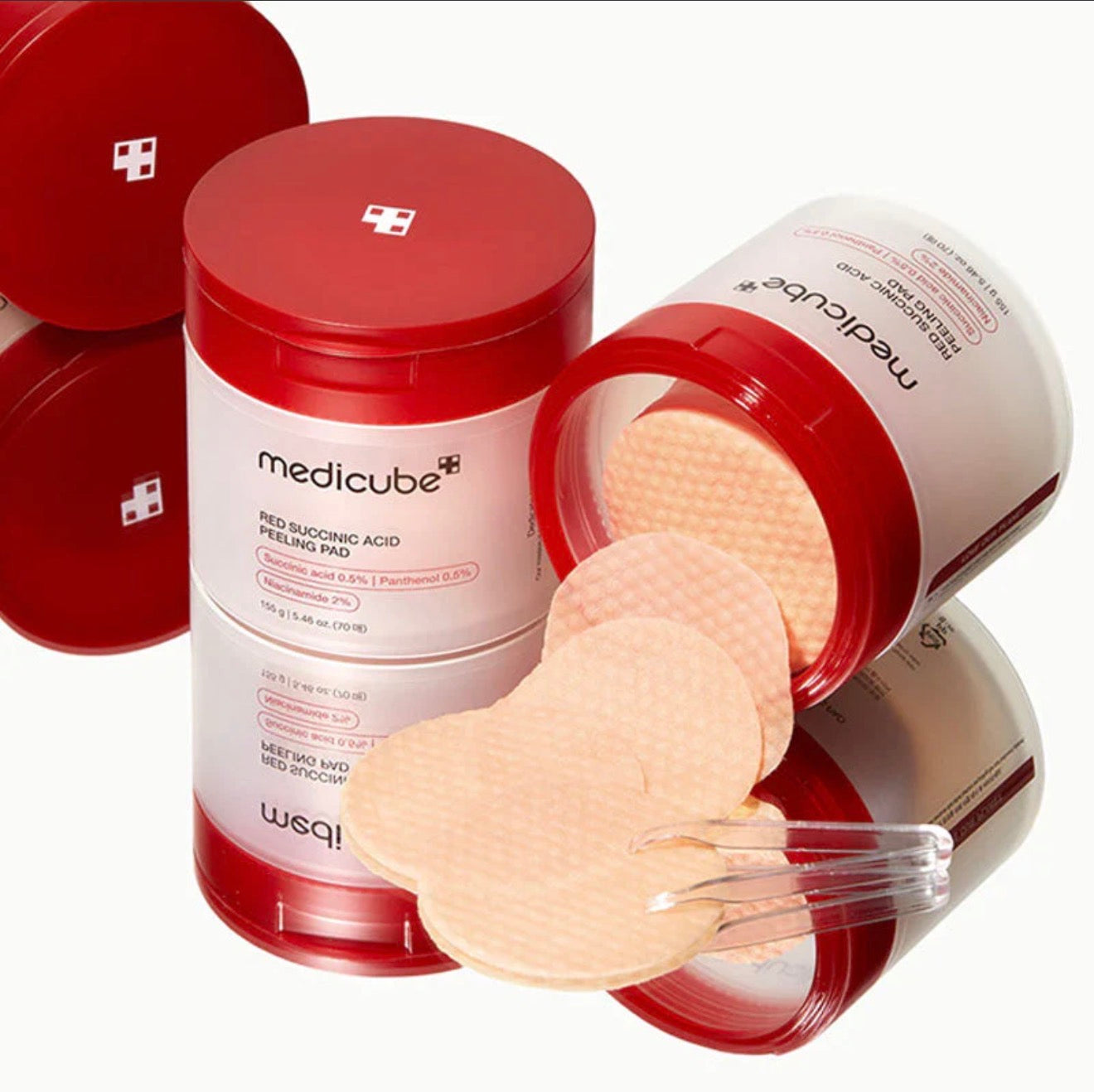 Red Succinic Peeling Pad (70 pads)