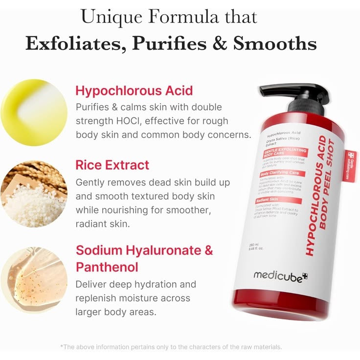 Hypochlorous Acid Rice Body Peel Shot (280 ml)