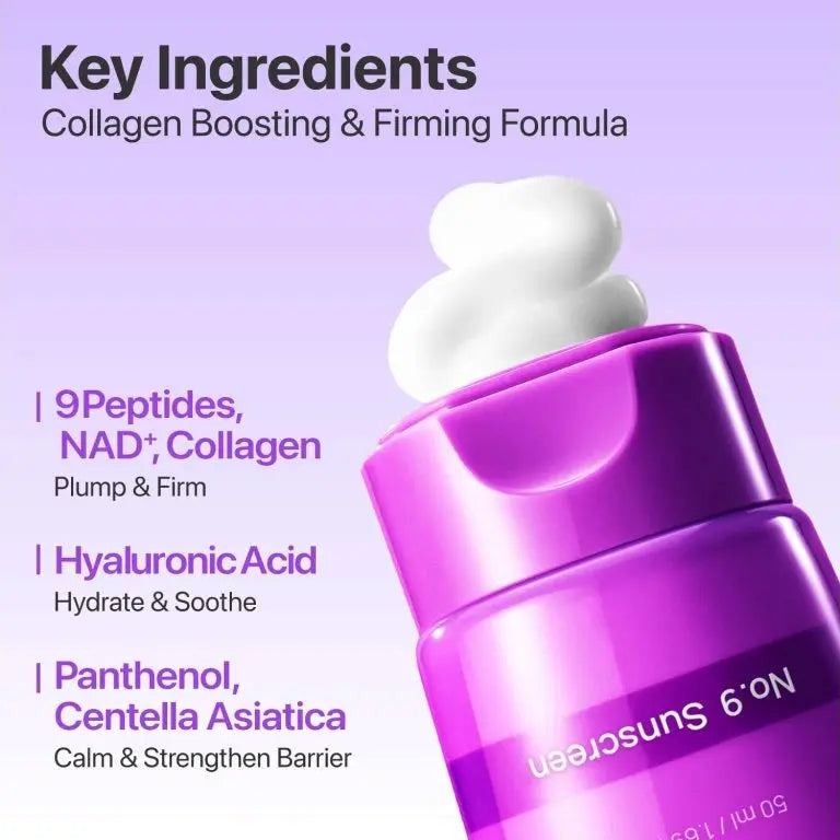 NUMBUZIN No.9 NAD Peptides Dewy Sun Essence SPF50+ PA++++ 50 ml