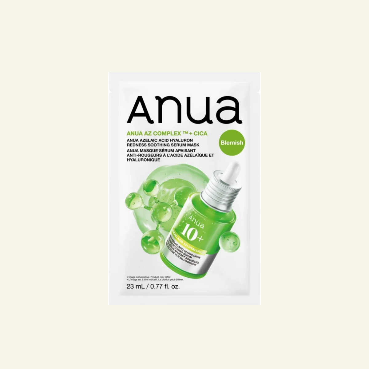 ANUA Azelaic Acid Hyaluron Redness Soothing Serum Mask (1 masque)