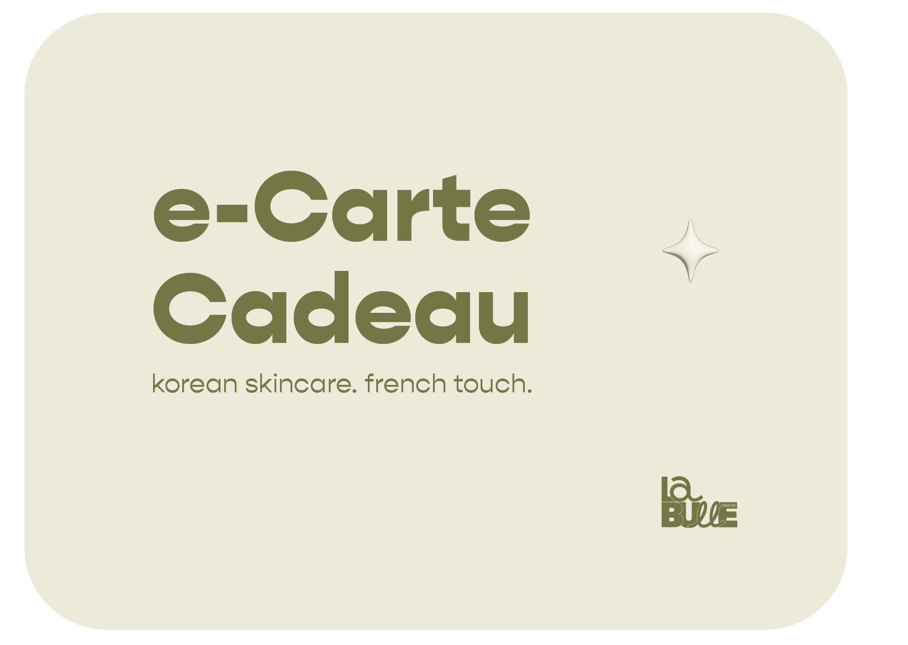 Carte cadeau - La Bulle and Co