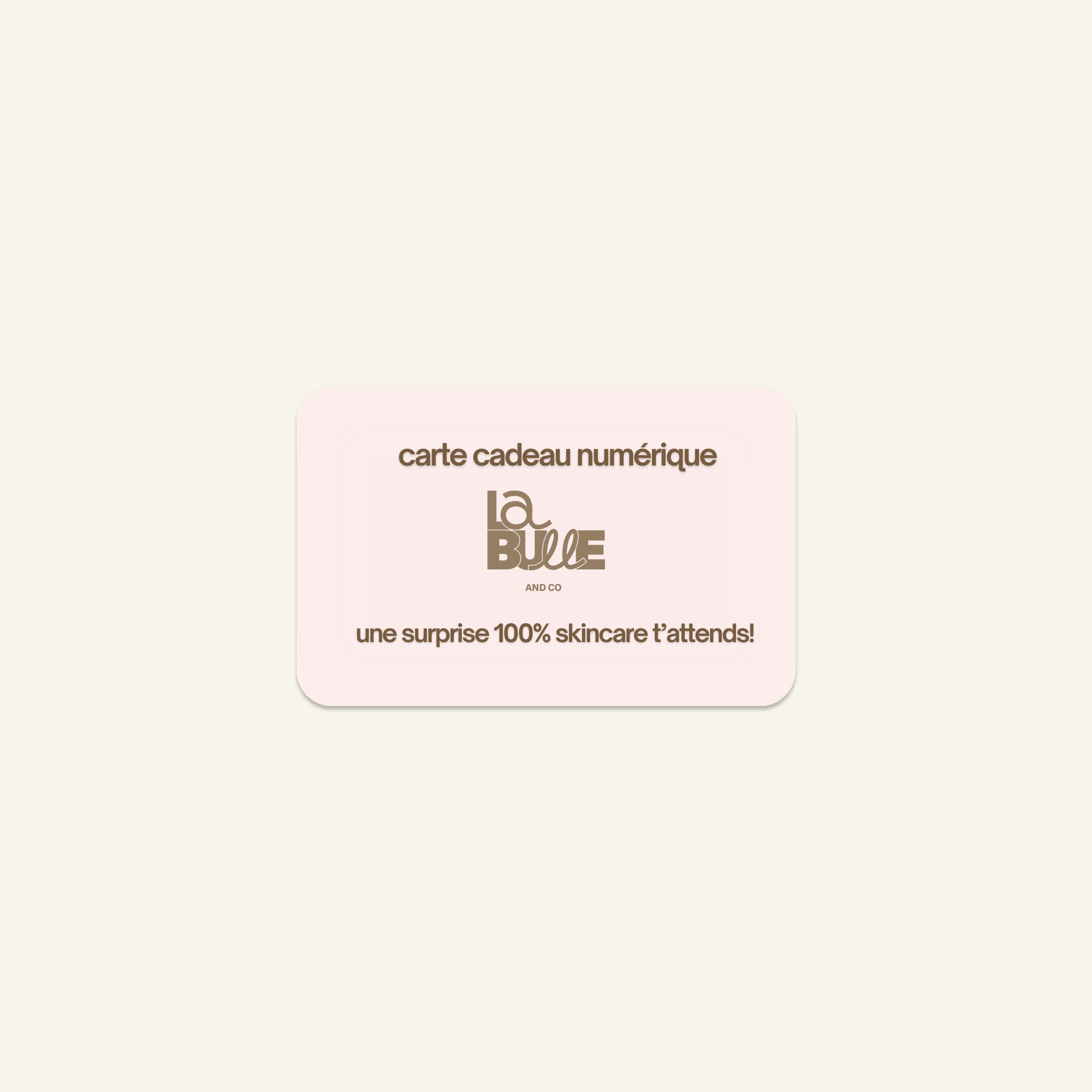 Carte cadeau numérique